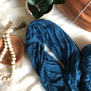 Teal Blue Infinity Scarf